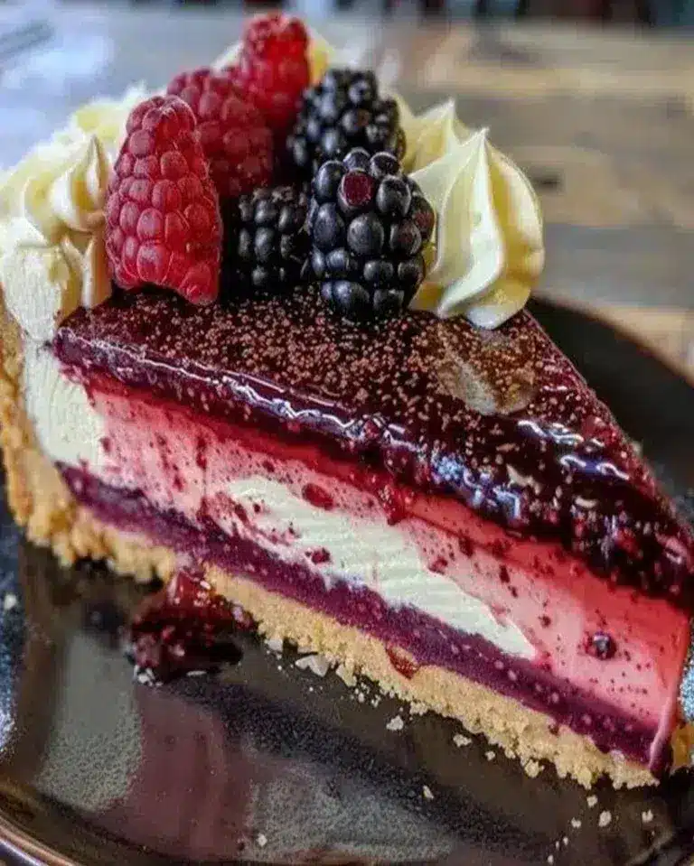 No-Bake Berry Cream Cheese Tart | Easy Summer Dessert