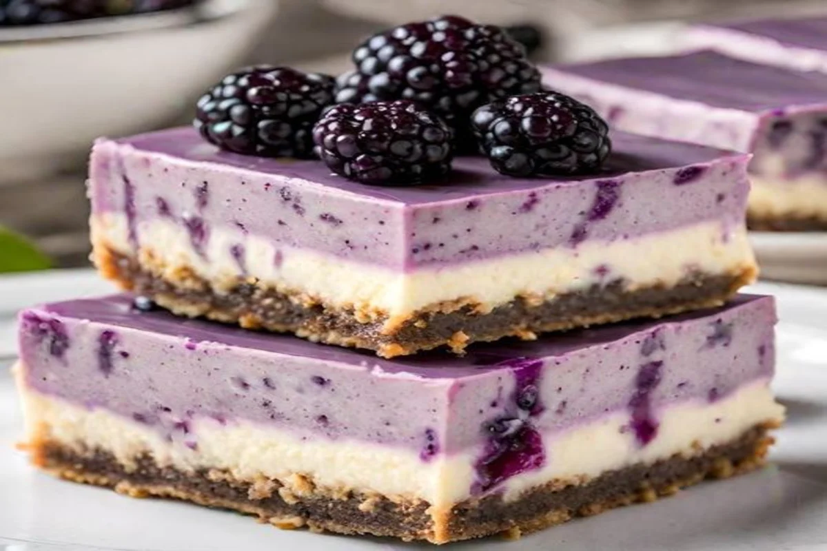 Blackberry Cheesecake Bars: Easy Delicious Recipe