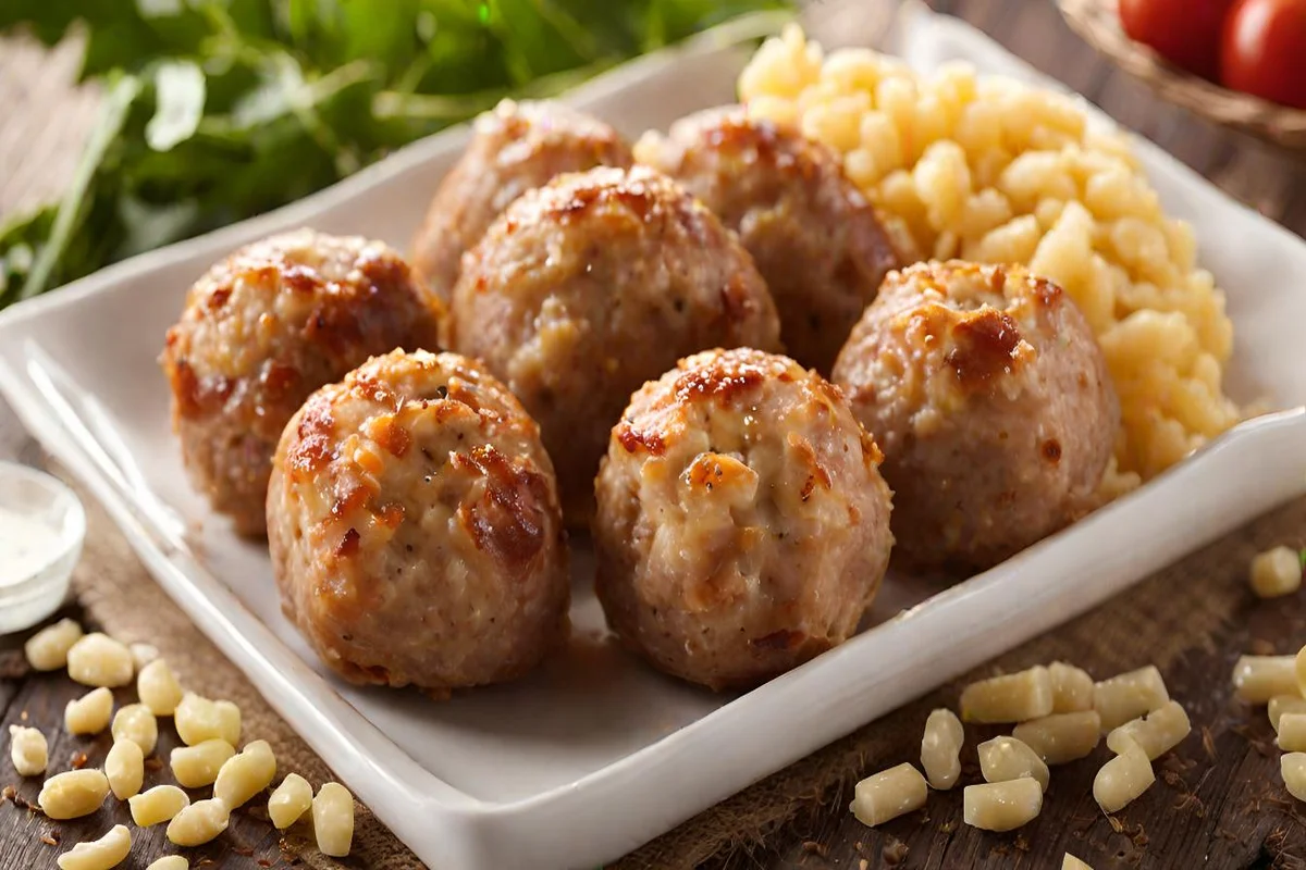  Infographic answering top questions about making sausage balls with Red Lobster biscuit mix.