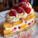 Peach Raspberry Cheesecake Delight | Summer Recipe