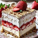 Strawberry Cheesecake Lasagna Recipe | Easy No Bake