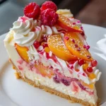 Summer Berry and Peach Cheesecake Recipe Delights