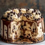 Chocolate Chip Cookie Dough Ice Cream Cake