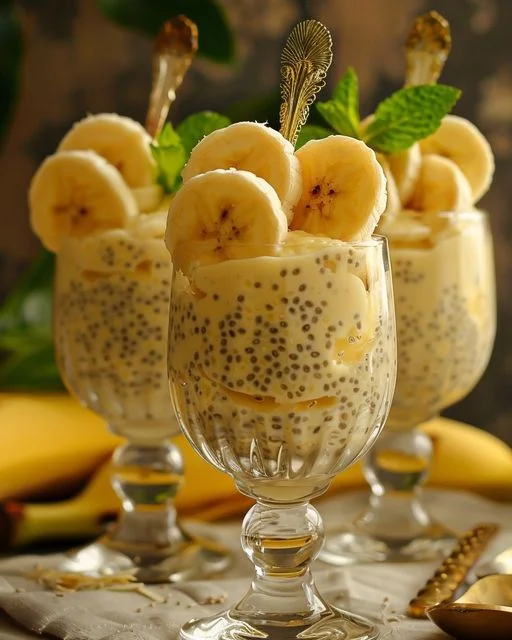 Banana Chia Pudding Delight: Healthy Breakfast Recipe