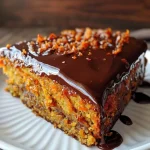 Brazilian Carrot Cake with Chocolate Glaze Recipe