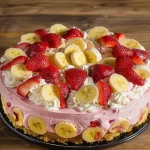 Heavenly Strawberry Banana Bliss Cheesecake Recipe