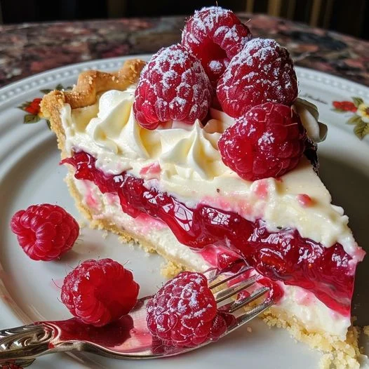 Lemon Raspberry Layered Pie Recipe | Easy & Tasty