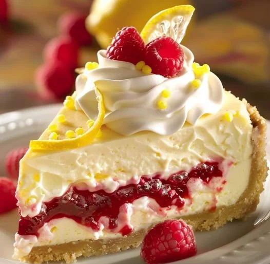 Refreshing No-Bake Lemon Raspberry Cheesecake Recipe