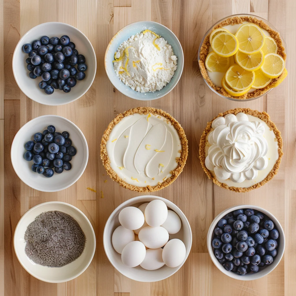 Lemon Blueberry Layer Cheesecake