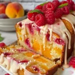 Juicy Peach Raspberry Cake - Delicious Summer Dessert