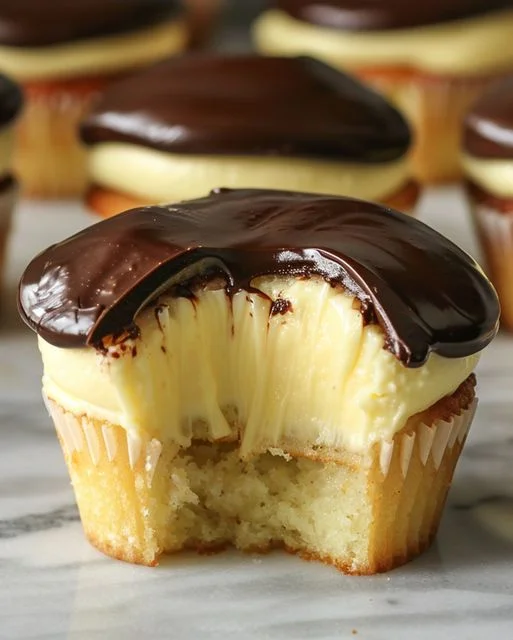 Boston Cream Pie Cupcakes Recipe – Delicious and Easy