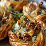 Blue Cheese Walnut Thyme Puff Pastry Twirl Recipe