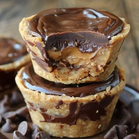 Mini Chocolate Peanut Butter Pies - Easy Dessert Recipe - optimal recipes