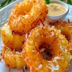Rum-Soaked Fried Pineapple | Tropical Dessert