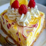 Lemon Raspberry Swirl Cheesecake - Delicious Dessert Recipe