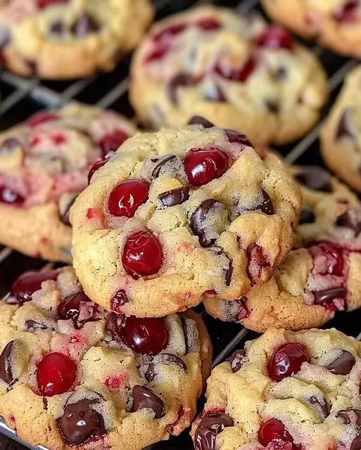 Maraschino Cherry Chocolate Chip Cookies Recipe