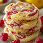 White Chocolate Lemon Raspberry Cookies - Delicious Recipe