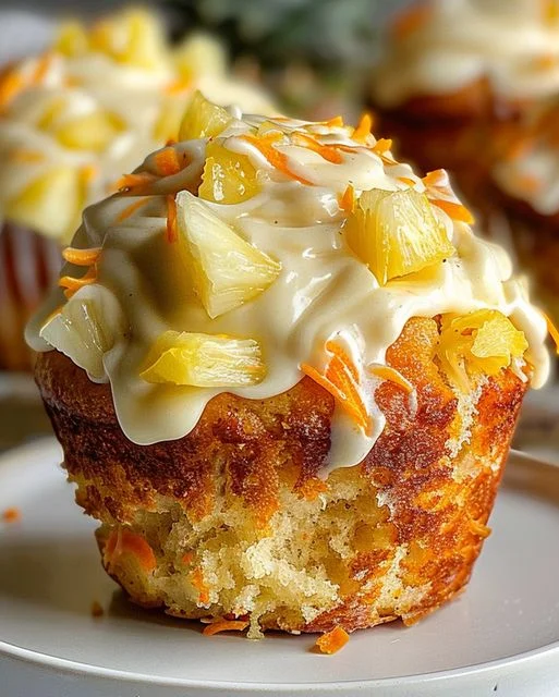 Hawaiian Pineapple Carrot Muffins Recipe - Tropical Delight