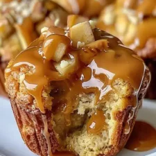 Gooey Caramel Apple Buttermilk Muffins Recipe