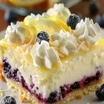 Lemon Blueberry Cheesecake Bars Recipe | Easy Dessert