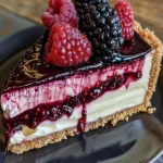 Blackberry Raspberry Cheesecake Recipe - Delicious Dessert