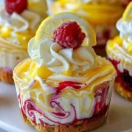 Lemon Raspberry Swirl Cheesecake Cups Recipe - Easy & Delicious
