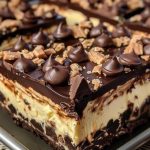 Reese's Butterfinger Cheesecake Bars - Decadent Dessert