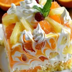 No-Bake Orange Pineapple Swirl Cheesecake Recipe