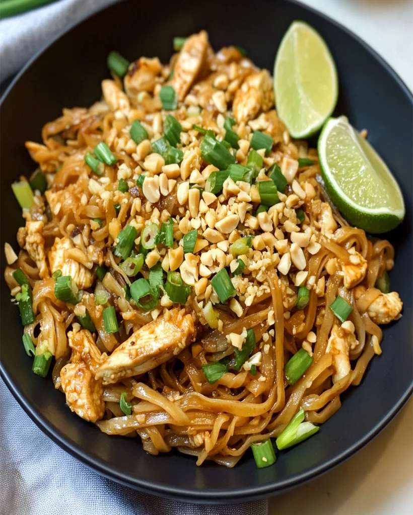 Chicken Pad Thai Recipe - Savory and Easy to Make at Home