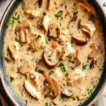 Velvety Creamy Chicken and Mushroom Comfort Soup Recipe