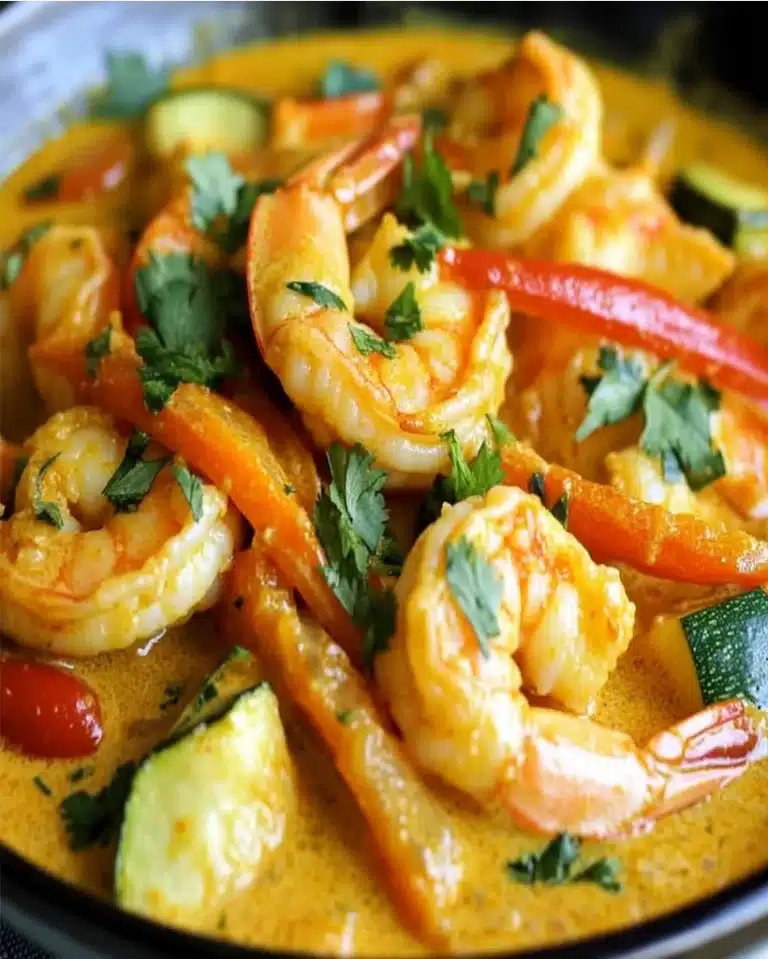 Spiced Coconut Curry Shrimp with Vegetables Recipe