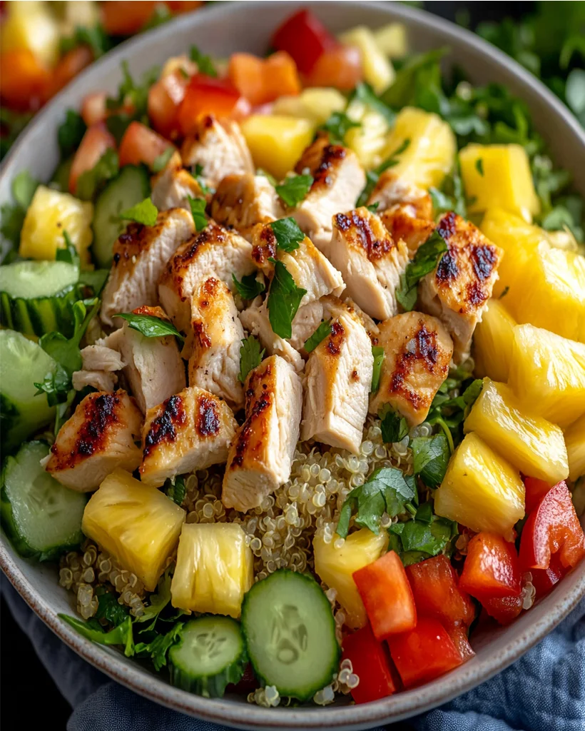 Tropical Hawaiian Chicken Salad with Quinoa Recipe