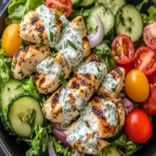 Refreshing Tzatziki Chicken Salad with Mediterranean Flavors