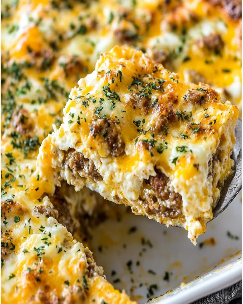 Savory Breakfast Sausage Casserole Recipe Easy