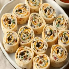Savory Cream Cheese and Olive Tortilla Pinwheels