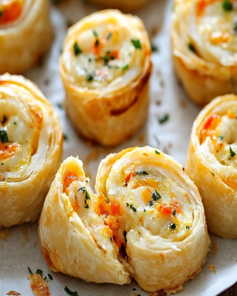 Savory Crab Pinwheel Bites - Easy Party Appetizer Recipe