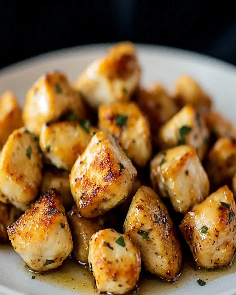 Garlic Butter Chicken Bites: Effortless One-Pan Delight