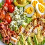 Cobb Salad Recipe with Creamy Mustard Dressing