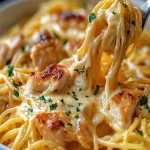 Cheesy Chicken Spaghetti Recipe - Creamy, Easy & Delicious