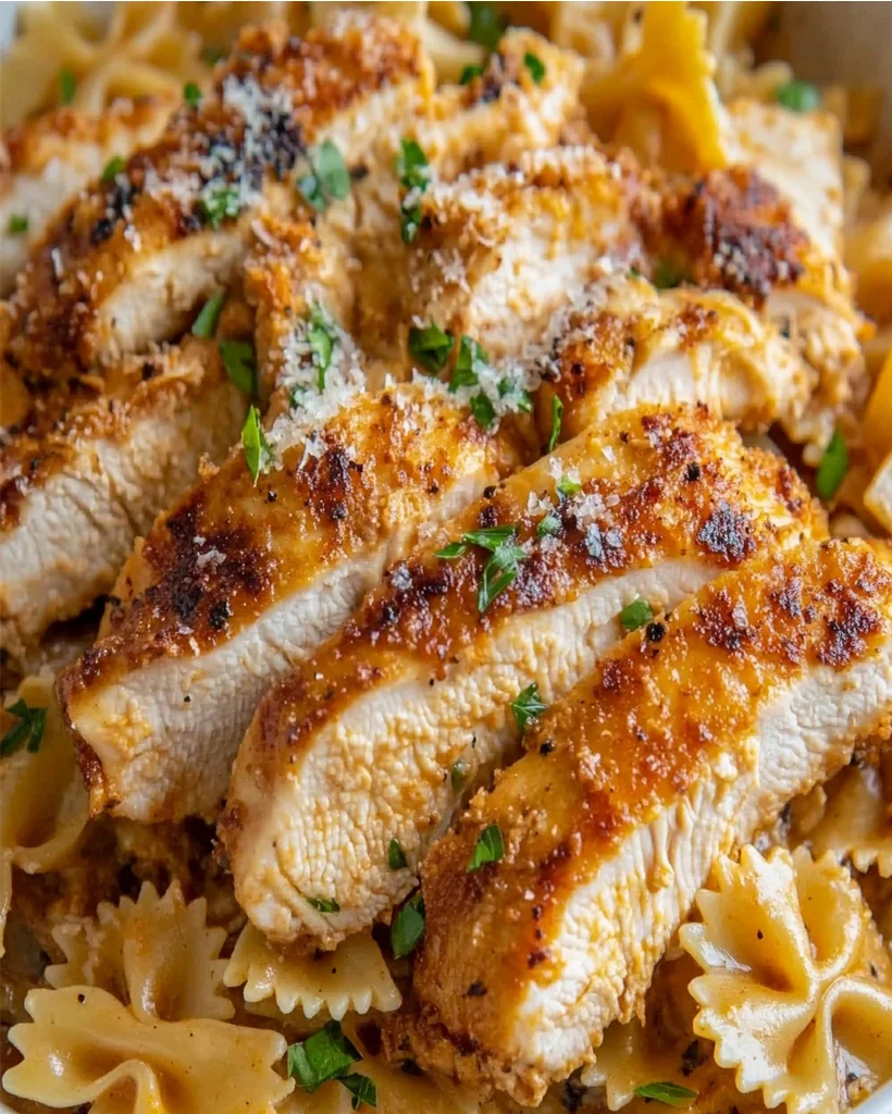 Cajun Spiced Chicken with Creamy Parmesan Pasta Recipe