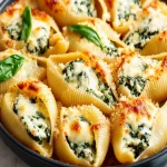 Creamy Spinach & Ricotta Stuffed Jumbo Shells Recipe