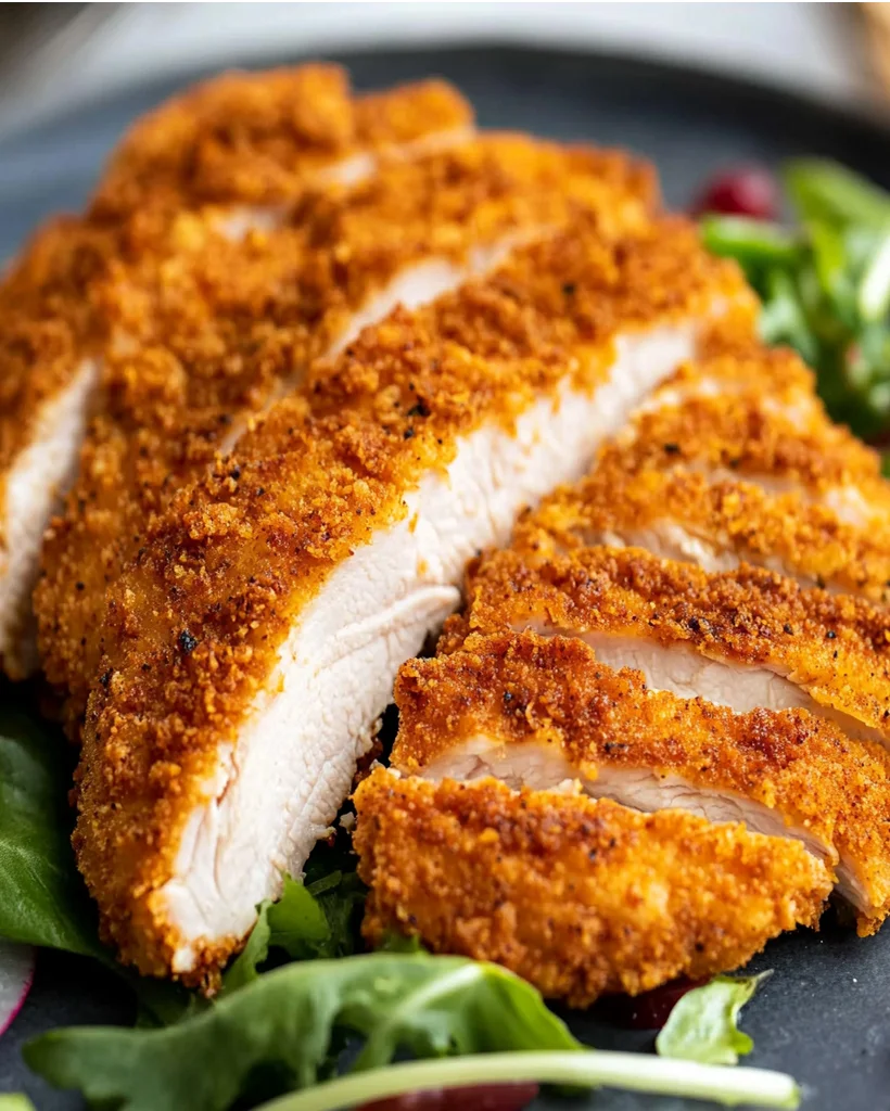 Air-Fried Crispy Chicken Breast Delight