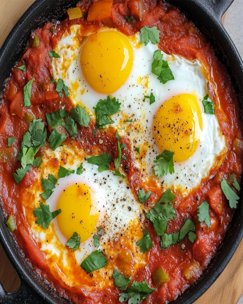 Savory Shakshuka Recipe with Fresh Bakery Bread | Easy