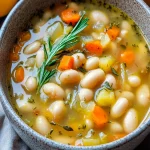 Zesty White Bean and Rosemary Vegetable Soup Recipe