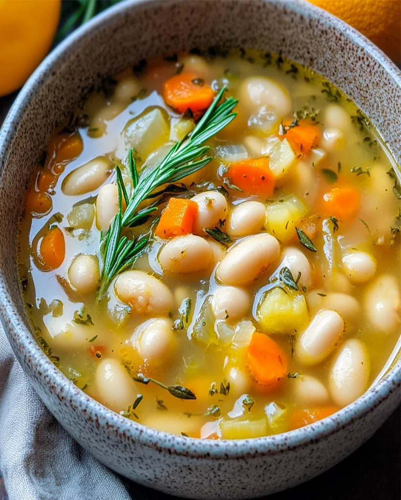 Zesty White Bean and Rosemary Vegetable Soup Recipe