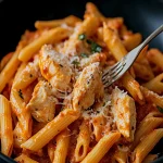 Spicy Creamy Chicken Penne with a Kick of Arrabbiata Sauce