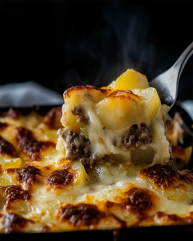 Savory Hamburger and Potato Casserole | Comfort Food Recipe