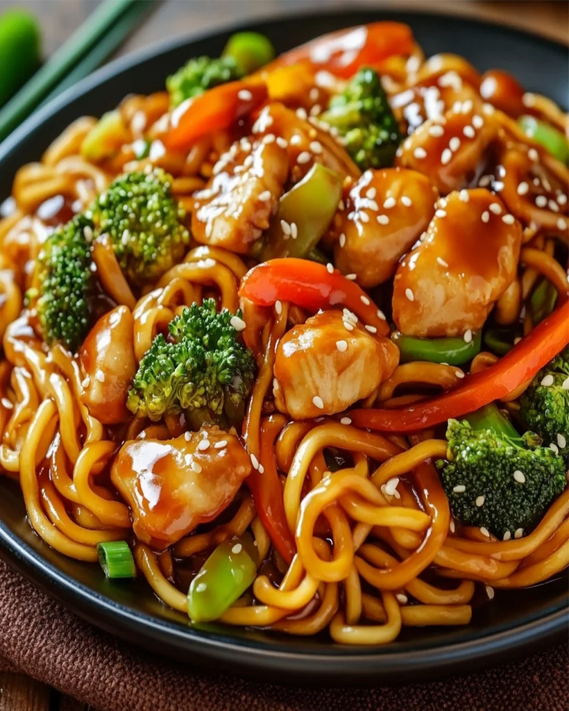 Teriyaki Chicken Noodles Recipe with Crisp Veggies