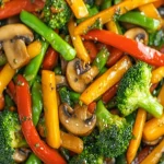 Rainbow Veggie Stir Fry with Sweet and Savory Sauce