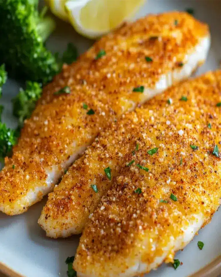 Parmesan Crusted Tilapia Recipe with Paprika Flavor
